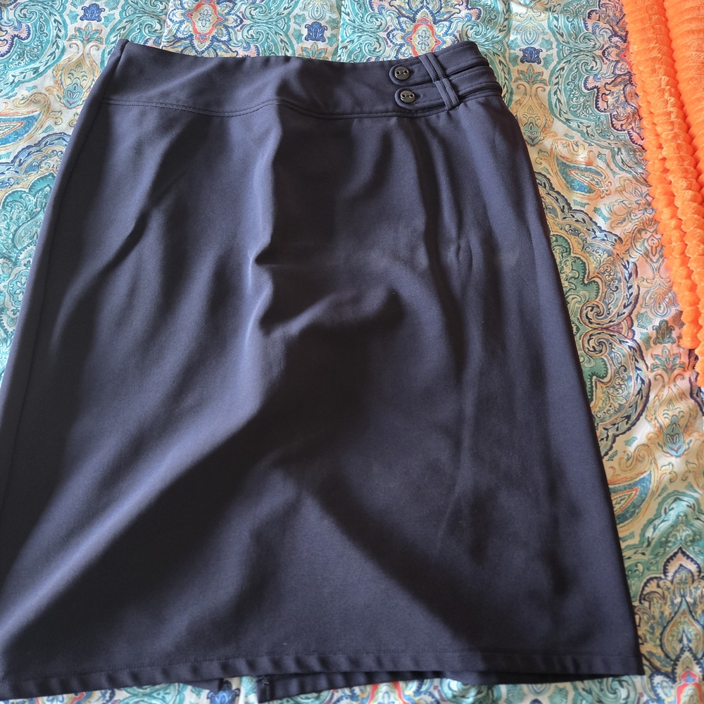 Classic Navy Blue A-Line Women's Skirt